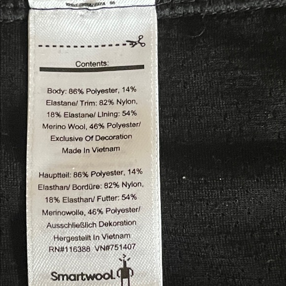 Smartwool Black Women's Merino Wool Blend Skort Size Large - Picture 9 of 12